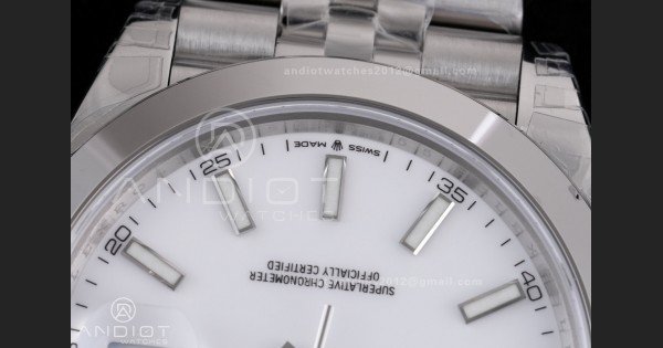DateJust 41 126300 904L SS VSF 1:1 Best Edition White Dial on Jubilee Bracelet VS3235 - Image 6