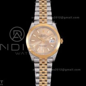 DateJust 41 126303 Polished Bezel SS VSF 1:1 Best Edition YG Dial on Jubilee Bracelet VS3235