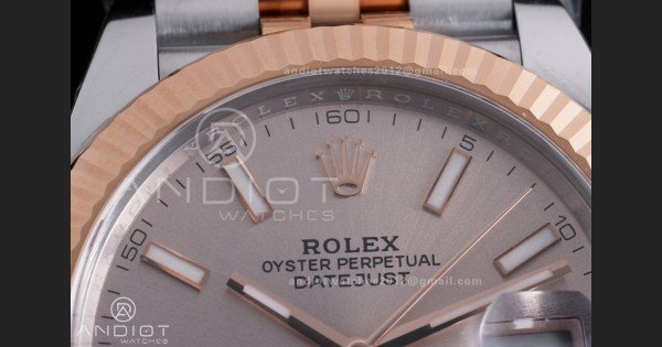 DateJust 41 126331 Clean 1:1 Best Edition 904L Steel Champagne Dial on SS/RG Jubilee Bracelet SH3235 - Image 4