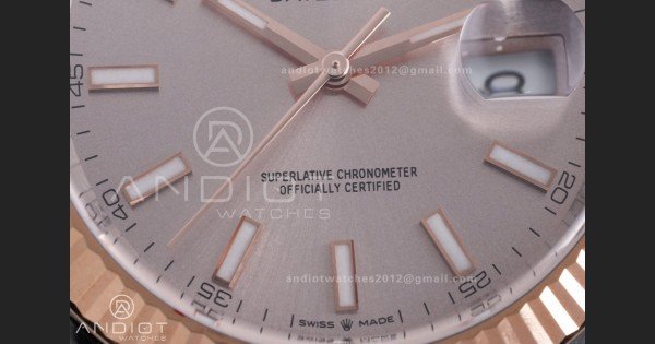 DateJust 41 126331 Clean 1:1 Best Edition 904L Steel Champagne Dial on SS/RG Jubilee Bracelet SH3235 - Image 5