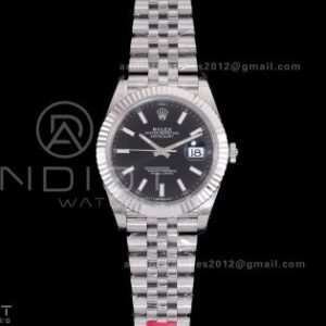 DateJust 41 126334 904L SS VSF 1:1 Best Edition V2 Black Dial On Jubilee Bracelet DD3235