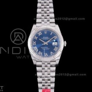 DateJust 41 126334 904L SS VSF 1:1 Best Edition V2 Blue Dial Roman Marker On Jubilee Bracelet DD3235