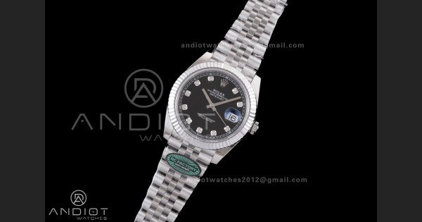 DateJust 41 126334 RCF 1:1 Best Edition 904L Steel Black Diamonds Dial on Jubilee Bracelet RC3235 - Image 2