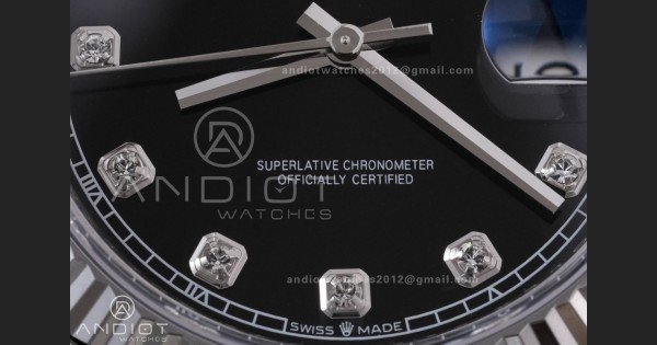 DateJust 41 126334 RCF 1:1 Best Edition 904L Steel Black Diamonds Dial on Jubilee Bracelet RC3235 - Image 5