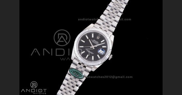 DateJust 41 126334 RCF 1:1 Best Edition 904L Steel Black Stick Dial on Jubilee Bracelet RC3235 - Image 2