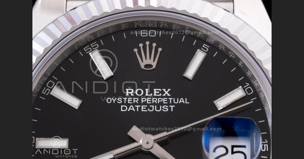 DateJust 41 126334 RCF 1:1 Best Edition 904L Steel Black Stick Dial on Jubilee Bracelet RC3235 - Image 4