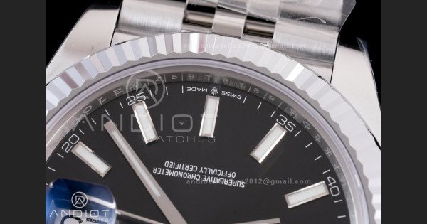 DateJust 41 126334 RCF 1:1 Best Edition 904L Steel Black Stick Dial on Jubilee Bracelet RC3235 - Image 6