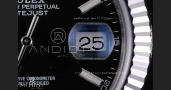 DateJust 41 126334 RCF 1:1 Best Edition 904L Steel Black Stick Dial on Jubilee Bracelet RC3235 - Image 7