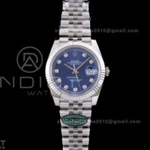 DateJust 41 126334 RCF 1:1 Best Edition 904L Steel Blue Diamonds Dial on Jubilee Bracelet RC3235