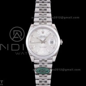 DateJust 41 126334 RCF 1:1 Best Edition 904L Steel Sliver Stick Dial on Jubilee Bracelet RC3235