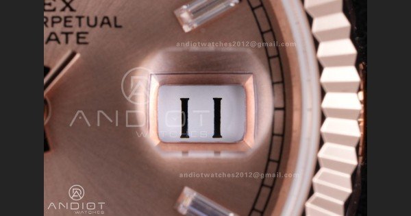 Day Date 128235 Gain Weight RG QF 1:1 Best Edition RG Dial T Diamond Marker On RG President Bracelet A2836 - Image 6