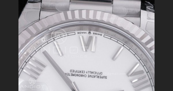 Day Date 228239 40mm 904L SS VSF 1:1 Best Edition White Dial Roman Markers On SS President Bracelet DD3255 - Image 6
