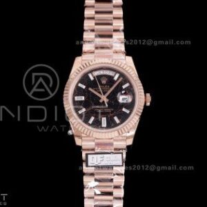 Day Date 40 RG 228235 QF 1:1 Best Edition Eisenkiesel Dial on President Bracelet A2836 (Gain Weight)