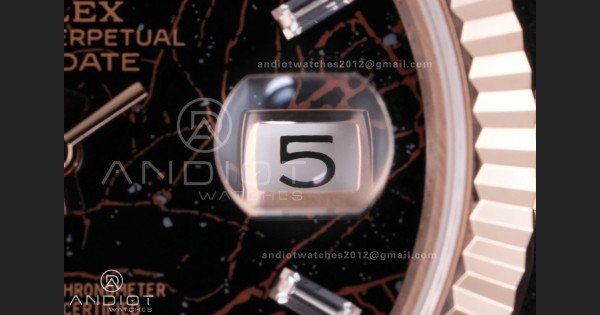 Day Date 40 RG 228235 QF 1:1 Best Edition Eisenkiesel Dial on President Bracelet A2836 (Gain Weight) - Image 6