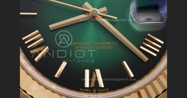 Day Date 40 YG 228238 RCF 1:1 Best Edition Green Ombre Dial on President Bracelet VR3255 (211g) - Image 5