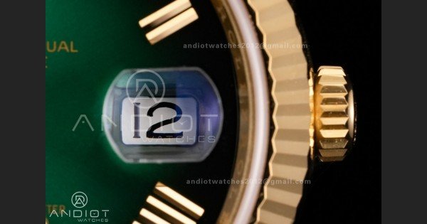 Day Date 40 YG 228238 RCF 1:1 Best Edition Green Ombre Dial on President Bracelet VR3255 (211g) - Image 7