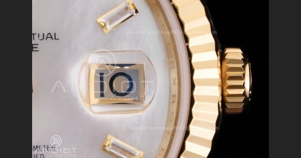Day Date 40 YG 228238 RCF 1:1 Best Edition White MOP Crystal Dial on President Bracelet VR3255 (211g) - Image 7