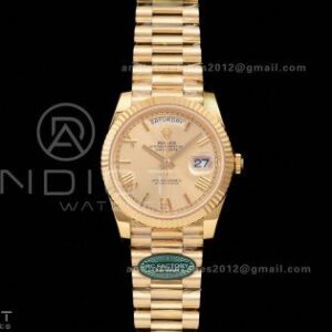 Day Date 40 YG 228238 RCF 1:1 Best Edition YG Roman Dial on President Bracelet VR3255 (211g)