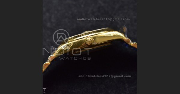 Day Date 40 YG 228238 THBF 1:1 Best Edition Gold Dial on President Bracelet VR3255 V3 (Gain Weight) - Image 9