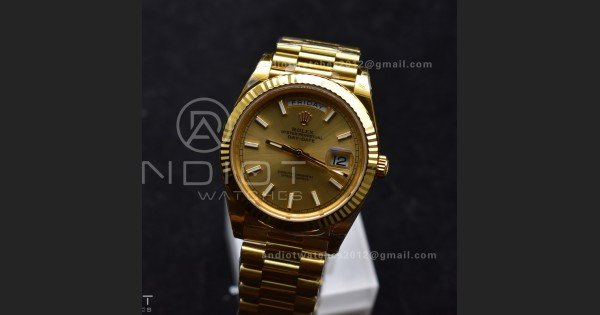 Day Date 40 YG 228238 THBF 1:1 Best Edition Gold Dial on President Bracelet VR3255 V3 (Gain Weight)