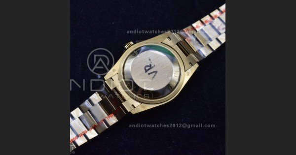 DayDate 36 YG QF Best Edition 904L Steel Silver Dial with Square Diamond on President Bracelet vr3255 V5 (Gain Weight) - Image 9