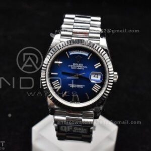 DayDate 40 SS QF Best Edition 904L Steel Ombre Dial on President Bracelet A2836 V4 (Gain Weight)