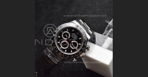 Daytona 116500 SB/VSF 1:1 Best Edition 904L Steel Black Dial on SS Bracelet DD4130 - Image 4