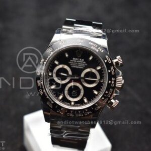 Daytona 116500 SB/VSF 1:1 Best Edition 904L Steel Black Dial on SS Bracelet DD4130