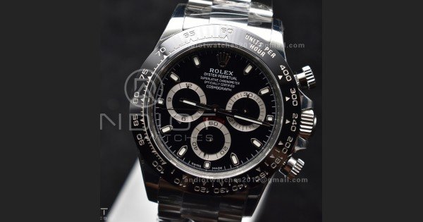 Daytona 116500 SB/VSF 1:1 Best Edition 904L Steel Black Dial on SS Bracelet DD4130 - Image 6