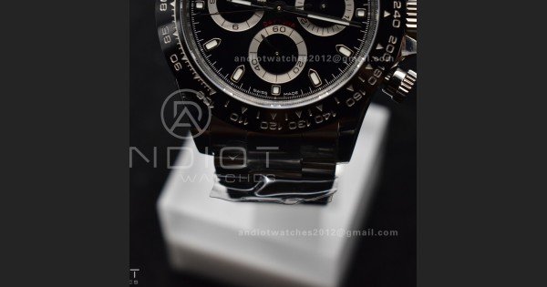 Daytona 116500 SB/VSF 1:1 Best Edition 904L Steel Black Dial on SS Bracelet DD4130 - Image 8