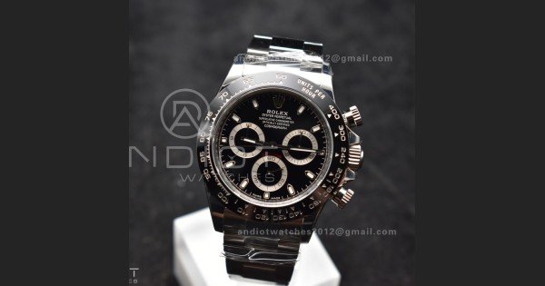 Daytona 116500 SB/VSF 1:1 Best Edition 904L Steel Black Dial on SS Bracelet DD4130