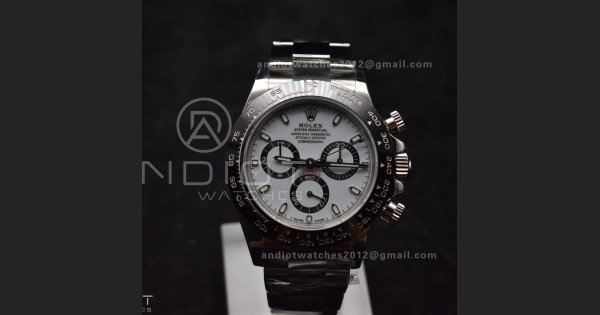 Daytona 116500 SB/VSF 1:1 Best Edition 904L Steel White Dial on SS Bracelet DD4130 - Image 2
