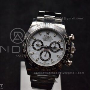 Daytona 116500 SB/VSF 1:1 Best Edition 904L Steel White Dial on SS Bracelet DD4130