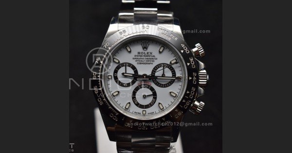 Daytona 116500 SB/VSF 1:1 Best Edition 904L Steel White Dial on SS Bracelet DD4130 - Image 4