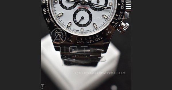 Daytona 116500 SB/VSF 1:1 Best Edition 904L Steel White Dial on SS Bracelet DD4130 - Image 7