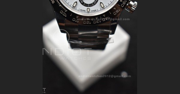 Daytona 116500 SB/VSF 1:1 Best Edition 904L Steel White Dial on SS Bracelet DD4130 - Image 8