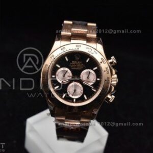 Daytona 116505 QF 1:1 Best Edition Black/RG Dial on RG Bracelet SH4130 V3 (Gain Weight)