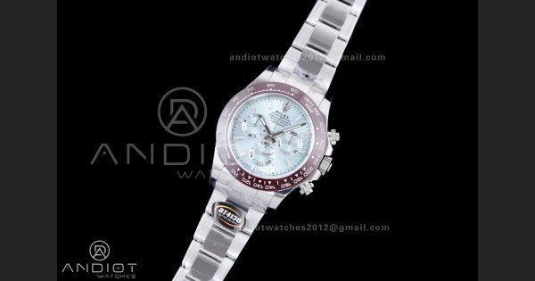 Daytona 116506 Brown Ceramic BTF 1:1 Best Edition Ice Blue Dial Crystal Marker on SS Bracelet DD4130 V2 - Image 2