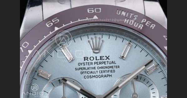 Daytona 116506 Brown Ceramic BTF 1:1 Best Edition Ice Blue Dial Crystal Marker on SS Bracelet DD4130 V2 - Image 4