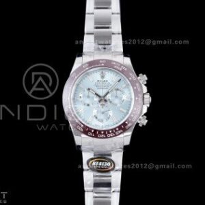 Daytona 116506 Brown Ceramic BTF 1:1 Best Edition Ice Blue Dial Crystal Marker on SS Bracelet DD4130 V2