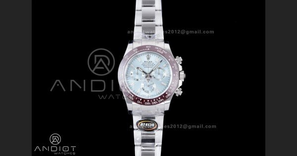 Daytona 116506 Brown Ceramic BTF 1:1 Best Edition Ice Blue Dial Crystal Marker on SS Bracelet DD4130 V2