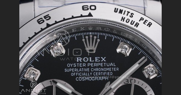 Daytona 116509 BTF 1:1 Best Edition 904L SS Case and Bracelet Black Diamonds Dial DD4130 - Image 4
