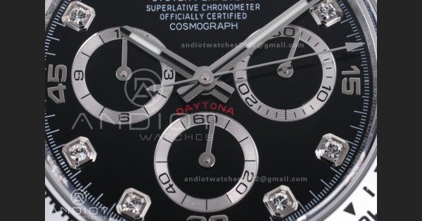 Daytona 116509 BTF 1:1 Best Edition 904L SS Case and Bracelet Black Diamonds Dial DD4130 - Image 5
