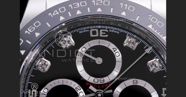 Daytona 116519 BTF 1:1 Best Edition Black Diamonds Dial on Oysterflex Rubber Strap DD4130 - Image 6