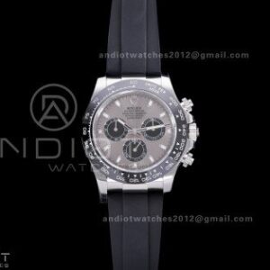 Daytona 116519 BTF 1:1 Best Edition Grey Diamonds Dial on Oysterflex Rubber Strap DD4130