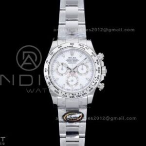 Daytona 116520 904 SS BTF 1:1 Best Edition White Dial On 904L SS Bracelet DD4130