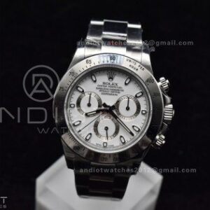 Daytona 116520 QF 1:1 Best Edition White Dial on SS Bracelet SA4130 V2