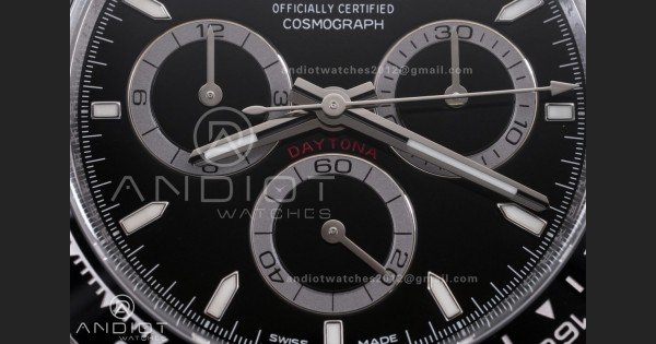 Daytona 126500 ARF 1:1 Best Edition Black Dial on SS Bracelet Strap DD4131 - Image 5