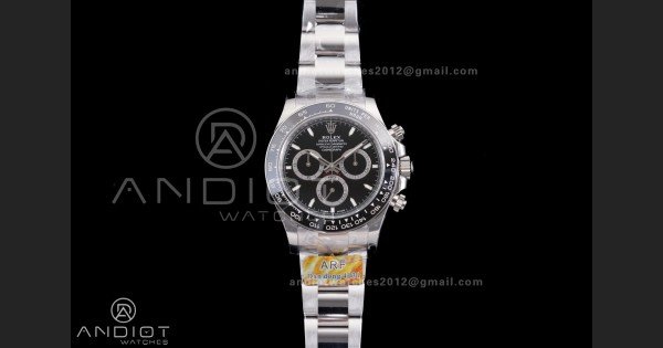 Daytona 126500 ARF 1:1 Best Edition Black Dial on SS Bracelet Strap DD4131