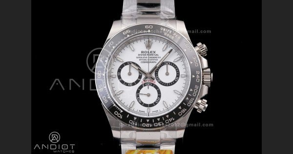 Daytona 126500 ARF 1:1 Best Edition White Dial on SS Bracelet Strap DD4131 - Image 3
